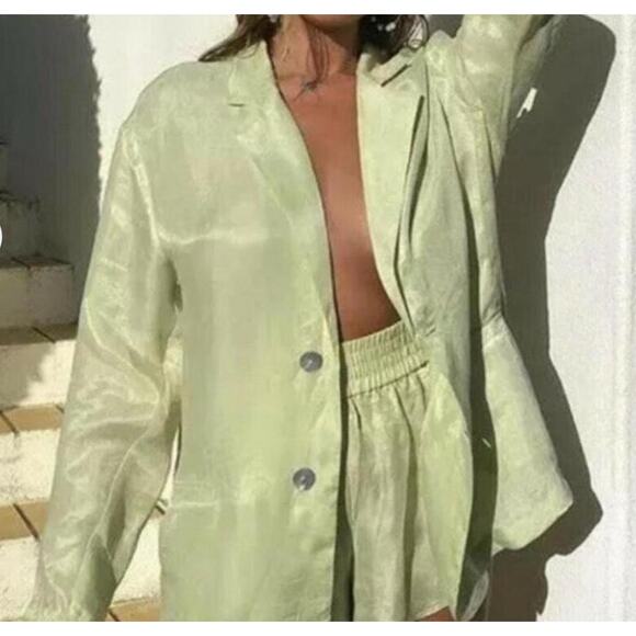 Nwt- Zara 100% Lyocel blazer- S/M - Picture 5 of 5